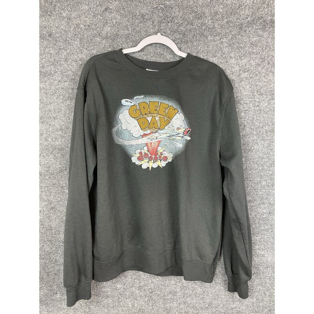 Green Day Sweatshirt XXL Gray Bad Year dookie Graphic Band Pullover